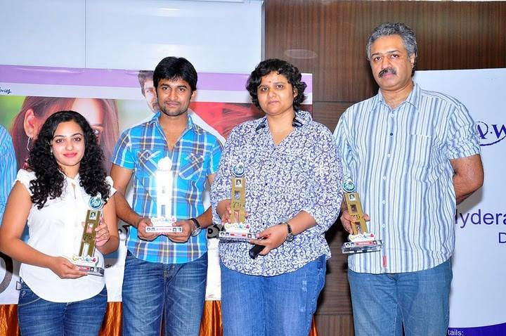 36-nani-with-nithya-menen-and-nandini-reddy-at-ala-modalindi-success-meet