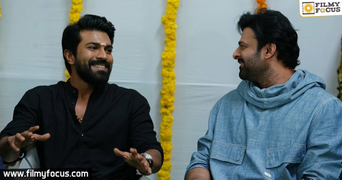 Ram Charan with Prabhas