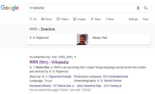 Google Shocks Director Rajamouli2