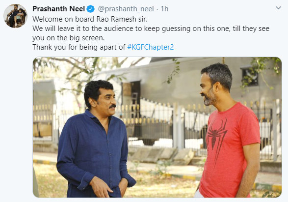 Rao Ramesh In KGF Chapter 2 Movie