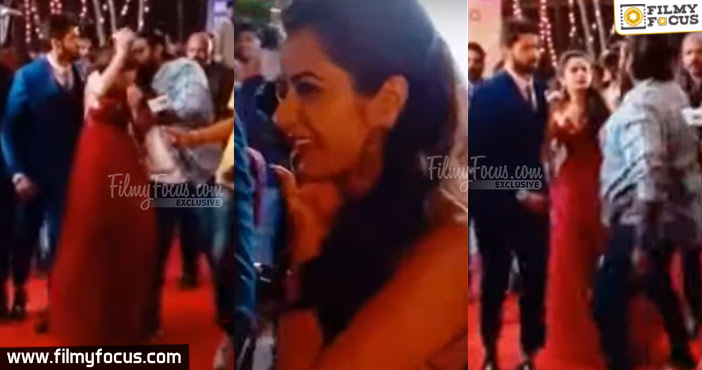 Rashmika Mandanna Fan Kissed Her And Run in a Private Function1