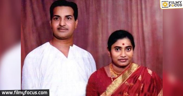 1-Sr NTR With His Wife Basava Rama Tarakam