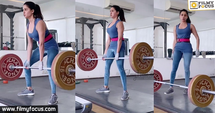 Samantha Shocks Everyone with her workout1