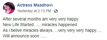Actress Maadhavi Marriage Fixed2