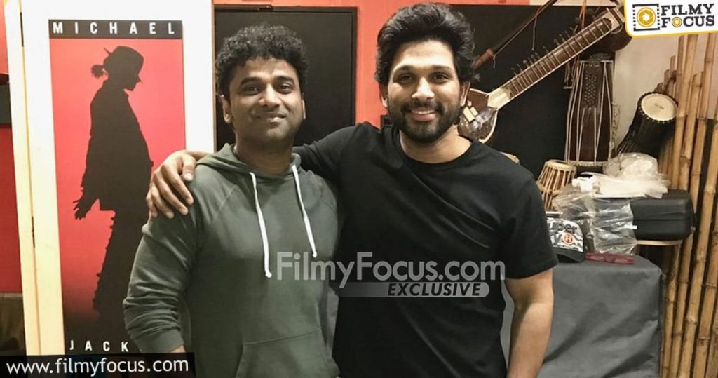 Allu Arjun and Devi Sri Prasad on Pushpa movie1