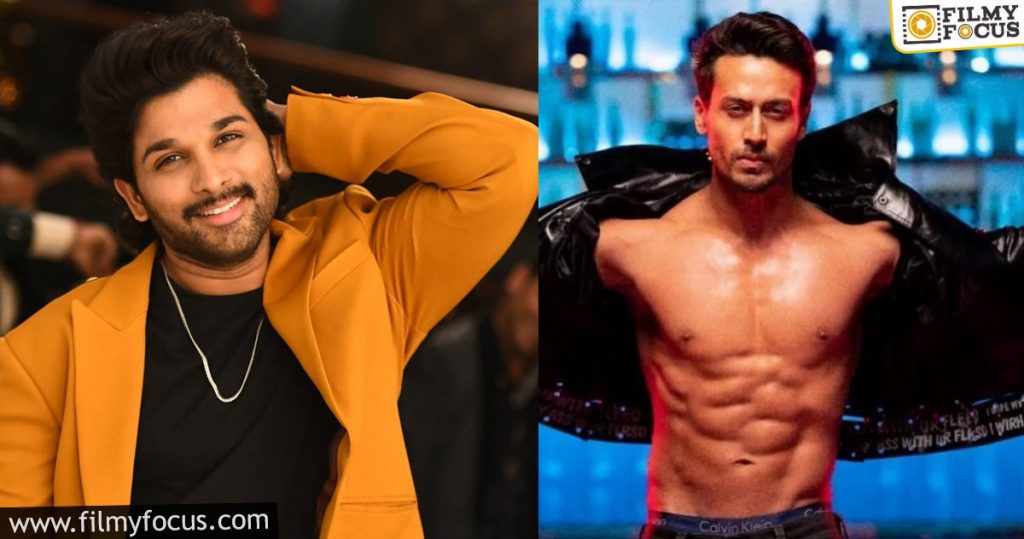 An interesting story behind Tiger Shroff Allu Arjun1