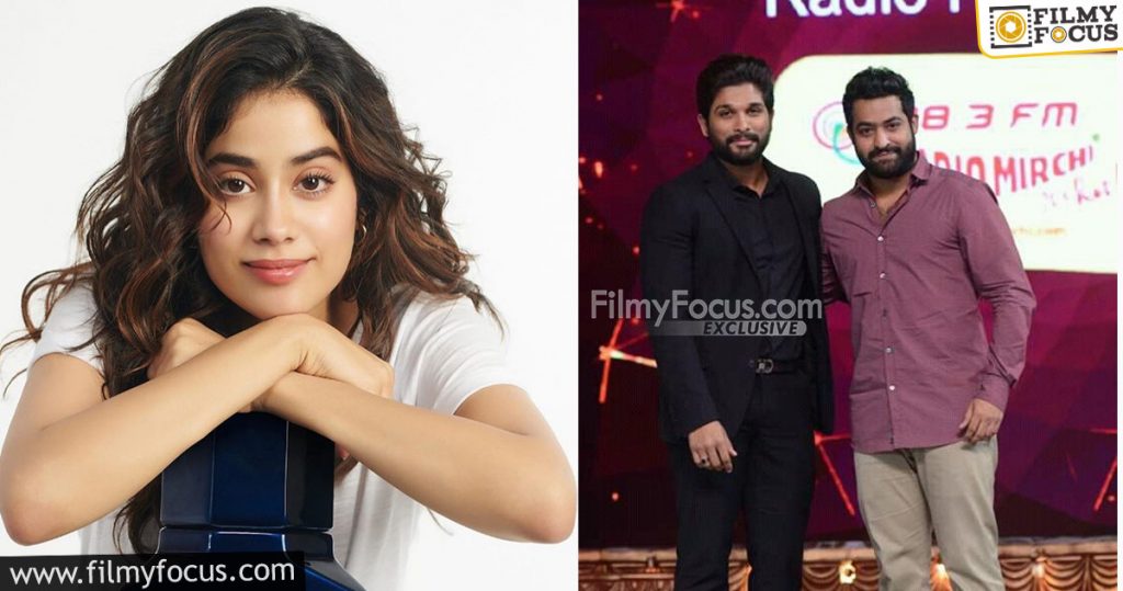 NTR and Allu Arjun waiting for Janhvi Kapoor1