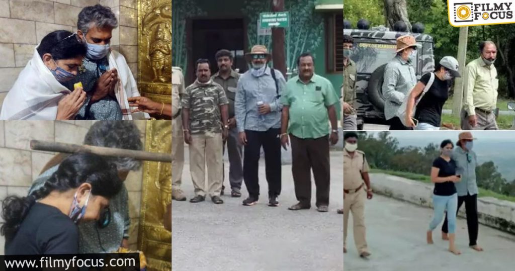 SS Rajamouli and his wife on a short vacation to western ghats1