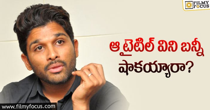 Allu Arjun: ఆ దర్శకునికి నో చెప్పిన బన్నీ..?