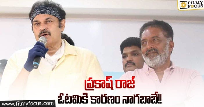 Prakash Raj, Naga Babu: నాగబాబు నోటి దురుసు వల్లే ఈ ఫలితాలు