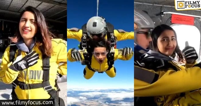 Niharika Skydive video going viral