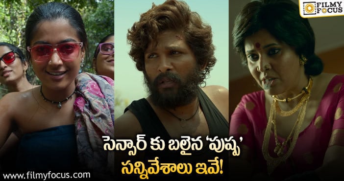 Pushpa Movie: అల్లు అర్జున్ ‘పుష్ప’ సెన్సార్ వారు కట్ చేసిన సీన్లు..!