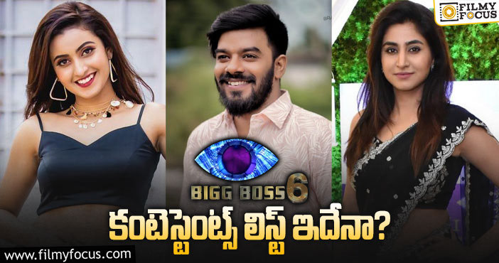 Bigg Boss: వైరల్ అవుతోన్న బిగ్ బాస్ 6 కంటెస్టెంట్స్ లిస్ట్!