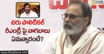 Naga Babu Comments on Chiranjeevi's Political Re-Entry