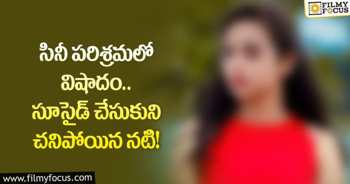 ప్రముఖ బుల్లితెర నటి ఆత్మహత్య.. అతనితో సహజీవనం వల్లేనా..!