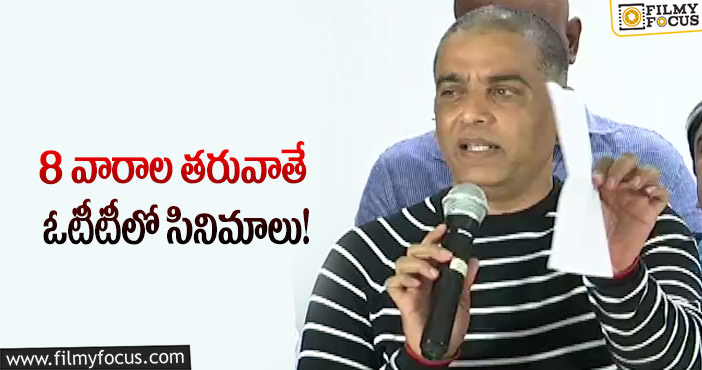 Dil Raju: షూటింగులు, టికెట్ రేట్లపై దిల్ రాజు కామెంట్స్!