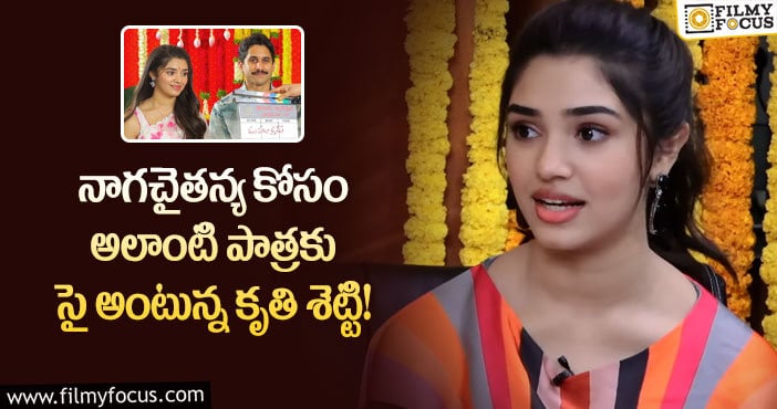 Kriti Shetty: ఫస్ట్ టైం అలాంటి పాత్రకు గ్రీన్ సిగ్నల్ ఇచ్చిన కృతి శెట్టి!