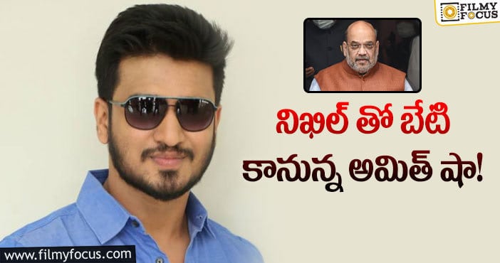 Amit Shah, Nikhil: నిఖిల్ అమిత్ షా భేటీ వెనకున్న కారణం అదేనా?