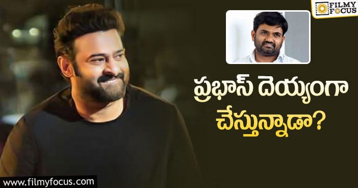 Prabhas: మారుతి సినిమా  కోసం ప్రభాస్ ప్రయోగం..!