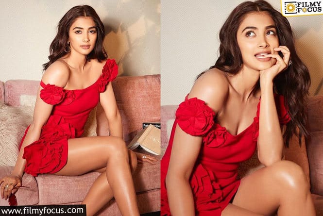 Pooja Hegde: రెడ్ కలర్ డ్రెస్ లో పూజా హెగ్డే ఘాటు అందాలు.. వైరల్ అవుతున్న ఫోటోలు.!