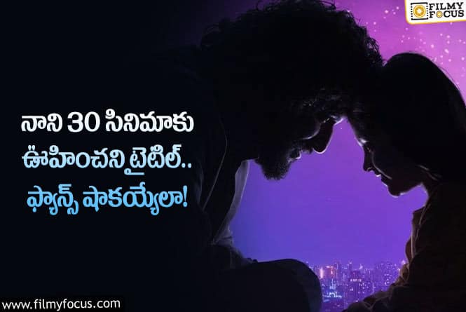 Nani30: వామ్మో.. ఇలాంటి టైటిల్ హీరో నానికి సెట్ అవుతుందా?