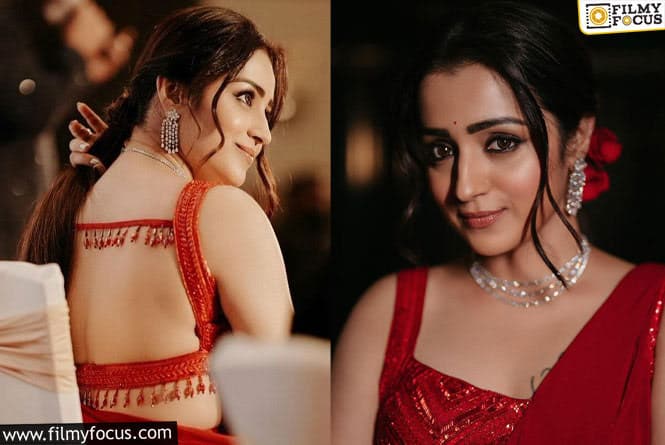 Trisha: రెడ్ డ్రెస్ లో త్రిష గ్లామర్ షో.. వైరల్ అవుతున్న ఫోటోలు.!