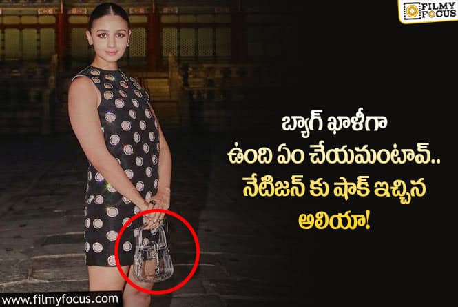 Alia Bhatt: నెటిజన్ కి అదిరిపోయే కౌంటర్ ఇచ్చిన ఆలియా..?