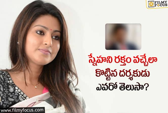 Sneha: ఆ కారణంతోనే దర్శకుడు స్నేహని ఘోరంగా కొట్టాడట..!