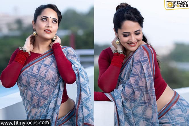 Anasuya: సిల్క్ చీరలో అనసూయ అందాలు.. వైరల్ అవుతున్న ఫోటోలు.!