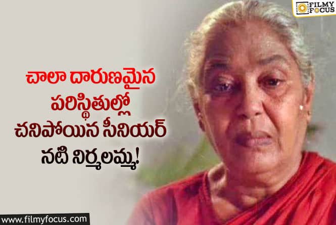 Nirmalamma: నటి నిర్మలమ్మ చివరి క్షణాలల్లో అనుభవించిన నరకం తెలిస్తే కన్నీళ్లు అగవు!