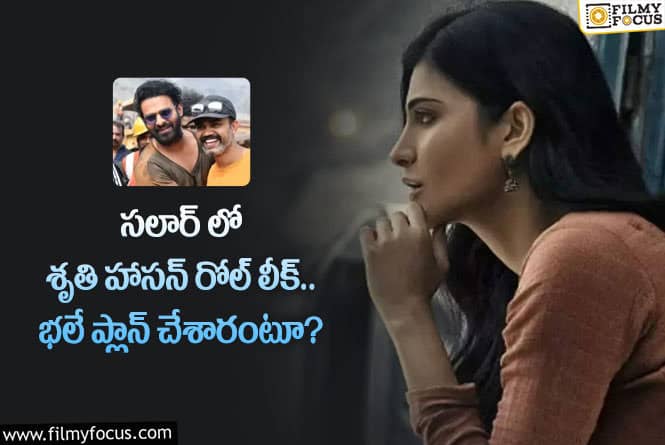 Shruti Haasan: సలార్ లో శృతి పాత్ర అలా ఉండనుందా.. ఏం జరిగిందంటే?