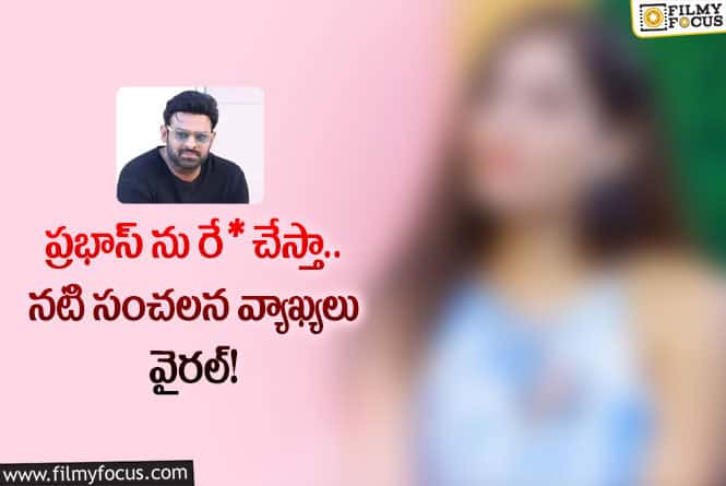 Prabhas: ప్రభాస్ గురించి అలాంటి కామెంట్స్ చేసిన ప్రముఖ నటి.. ఏమైందంటే?