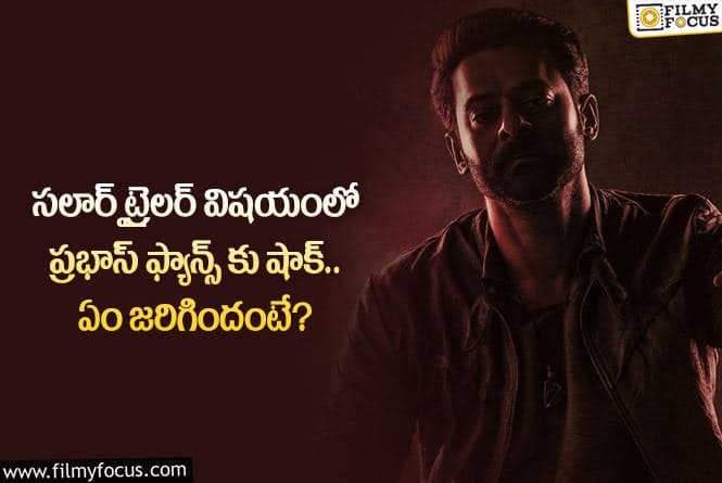 Prabhas: సలార్ విషయంలో ప్రభాస్ అభిమానులకు షాక్ తగలనుందా.. ఏమైందంటే?