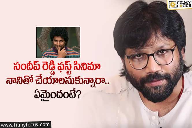 Sandeep Reddy Vanga: నానితో సందీప్ కాంబోలో సినిమా రానుందా?