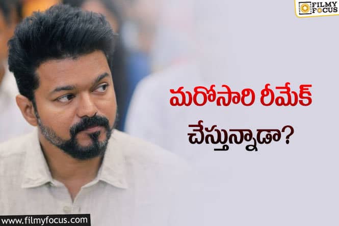 Vijay: తెలుగు రీమేక్‌ల లక్‌ కోసం విజయ్‌ చూస్తున్నాడా? ఏ సినిమా అంటే?