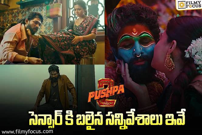 Pushpa 2 The Rule:  ‘పుష్ప 2’ విషయంలో సెన్సార్ వాళ్ళు అభ్యంతరం తెలిపిన సన్నివేశాలు ఇవే!