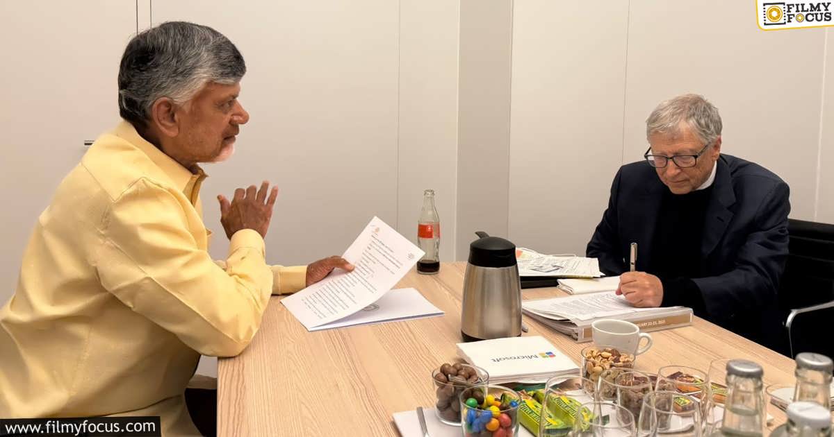 Andhra Pradesh CM Chandrababu Naidu Meets Bill Gates, Global Execs in Davos
