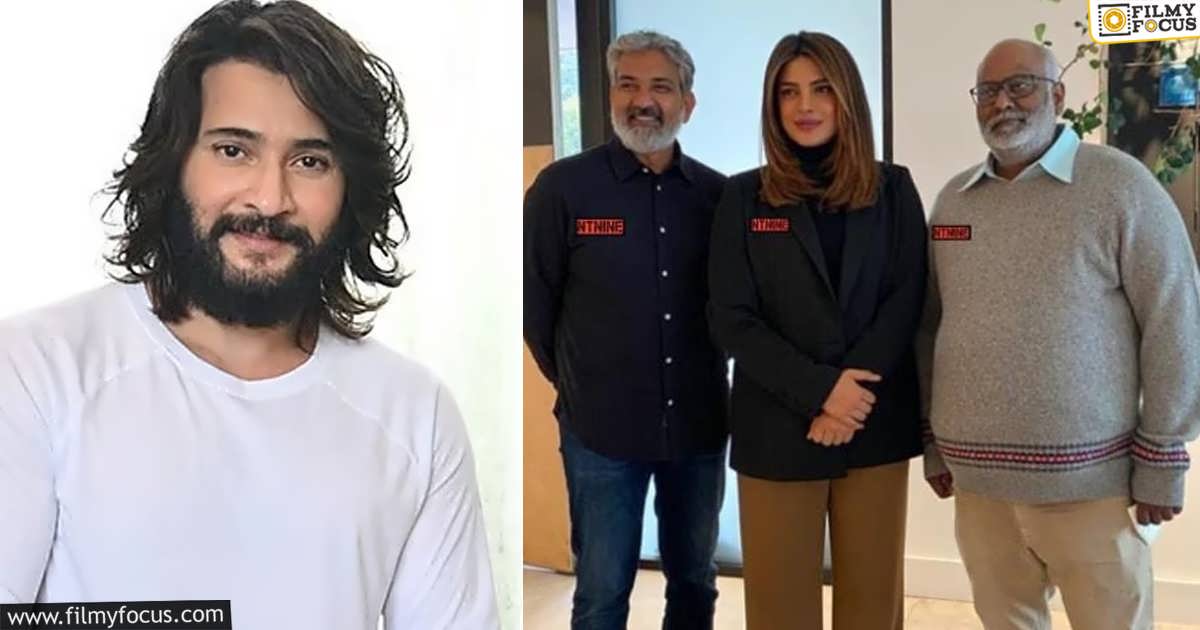 Rajamouli And Mm Keeravani With Priyanka Chopra For SSMB29 movie