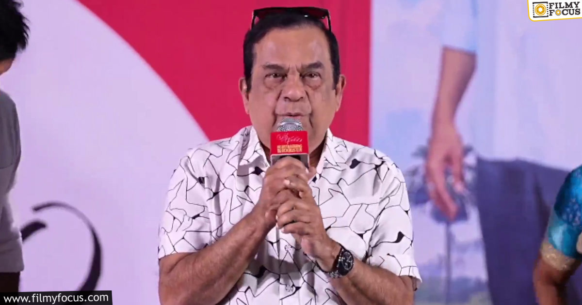 Brahmanandam about Chiranjeevi issue