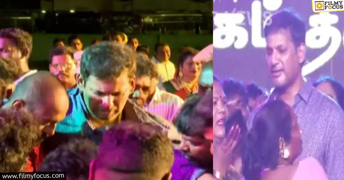 Vishal Collapses on Stage with health issue