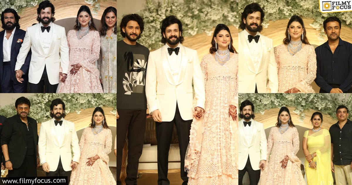 Akhil Akkineni, Zainab wedding reception photos