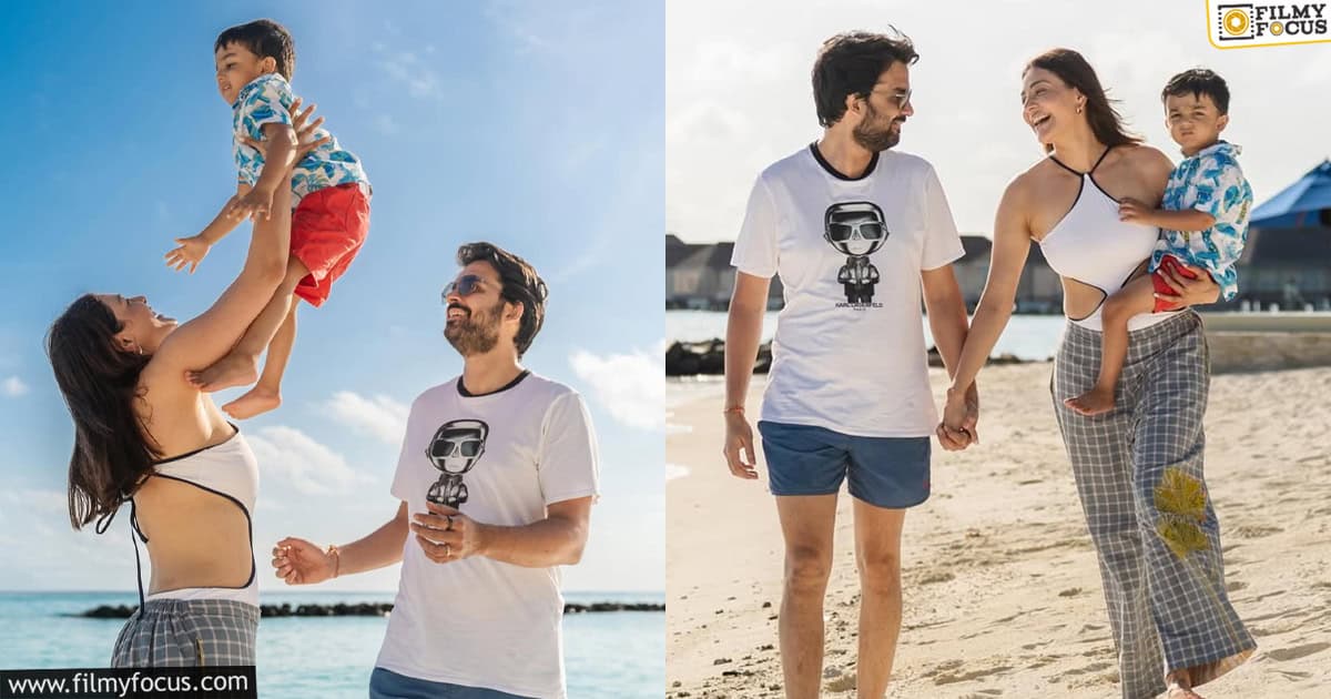 kajal enjoying with her husband in maldives