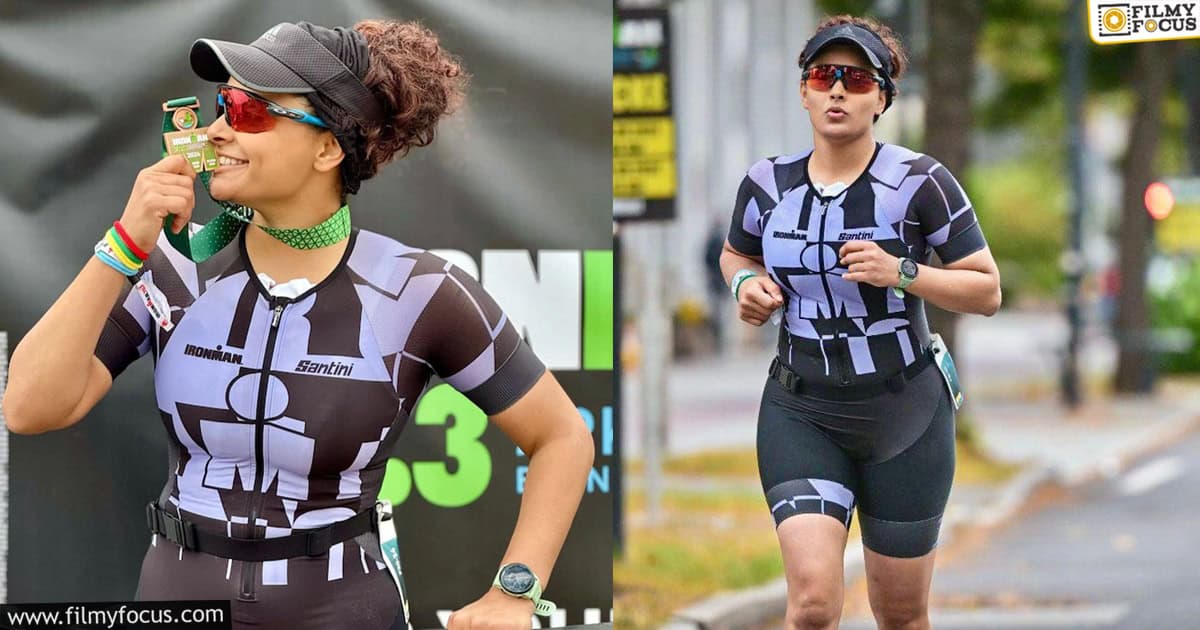 Saiyami kher won triathlon3