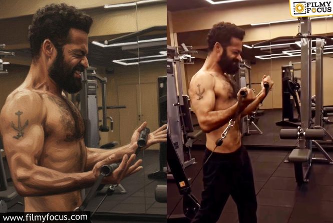NTR: కండలు తిరిగిన దేహంతో ఎన్టీఆర్… జిమ్లో కసరత్తులు.. ఆ సినిమా కోసమేనా?