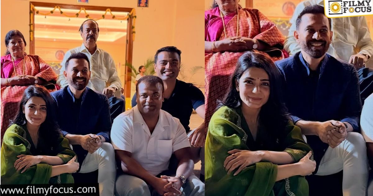 samantha diwali celebrations with raj nidimoru pics gone viral