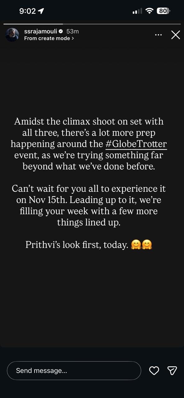 Rajamouli about Villain look will be revealed first from #SSMB29 movie update