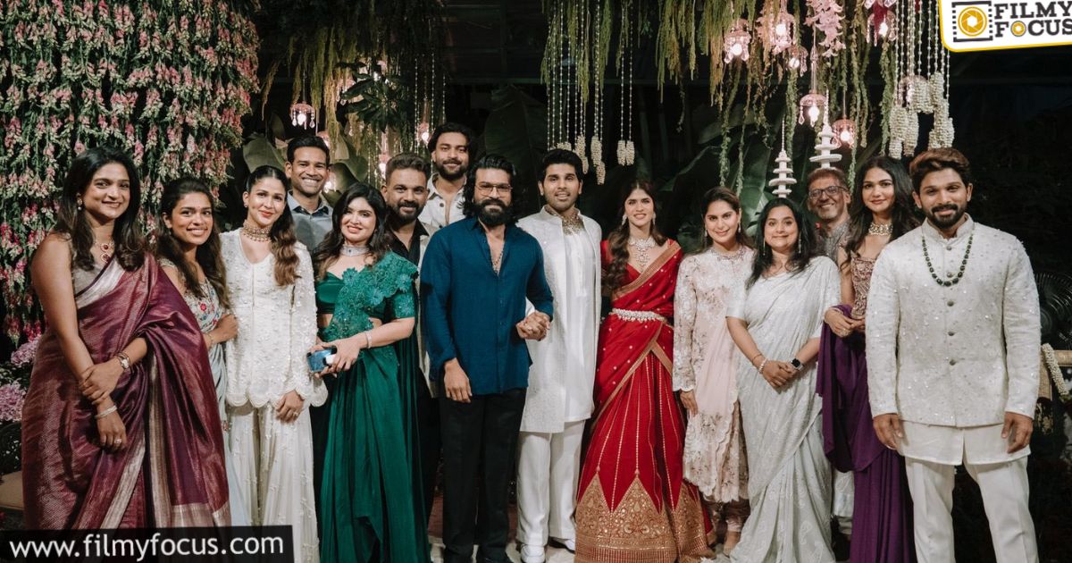 allu sirish engagement photos 